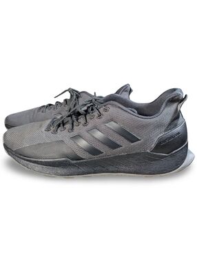 Adidas Cloudfoam Questar Mens Trail Black Gray Tennis Shoes Sneakers Size 12